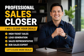 sales development linkedin sales closer follower  ads banner sales closer
