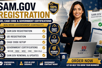 do sam gov registration, uei, cage code and government certification