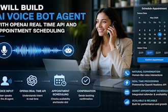 build ai voice bot agent with openai real time API and appointment scheduling
