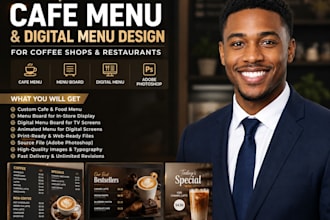 design cafe menu menu board digital menu adobe photoshop for coffee shops