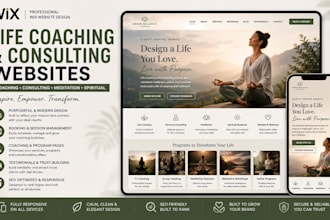 redesign wix website life coaching consulting meditation spiritual website