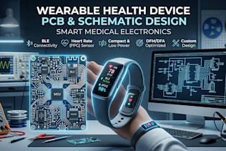 design wearable health device pcb and schematic for smart medical electronics