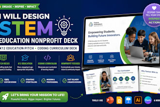 design stem education nonprofit deck k12 education pitch coding curriculum deck