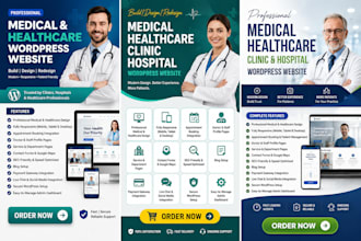build medical healthcare clinic hospital doctor laboratory wordpress website