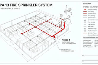 do nfpa 13 hydraulic calculations and fire sprinkler design in USA