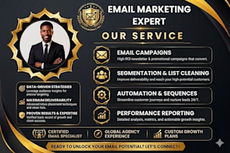 email marketing, lead generation, CRM and customer support services