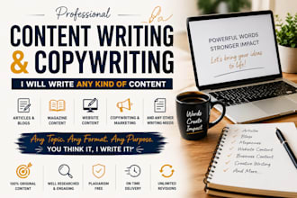 create compelling content, articles, blogs, and copy