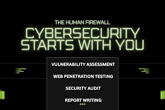 do a vulnerability assessment and deliver a security report
