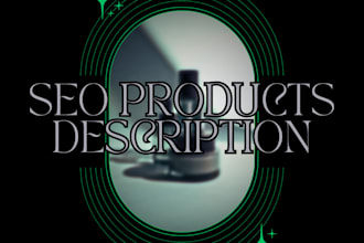 write SEO product descriptions for etsy and shopify that sell or other companys
