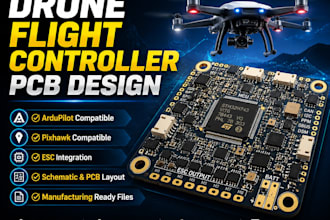 design drone flight controller pcb for ardupilot, pixhawk and escs
