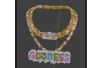 create custom 3d iced out chain or pendant for gta fivem
