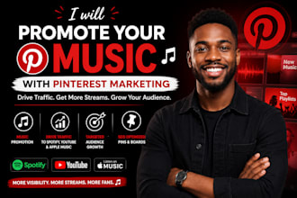 promote your music, spotify playlist, and artist brand with pinterest marketing