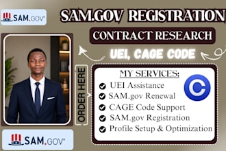 register samgov account uei cage code for government contract llc registration