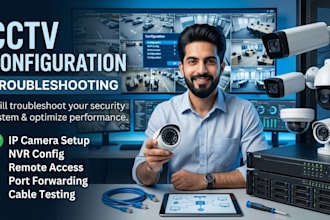 provide nvr and cctv system setup, configuration and technical support