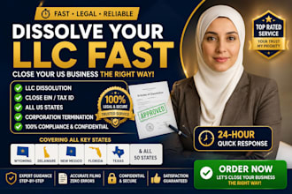 dissolve your US llc, terminate corporation, and assist with ein closure