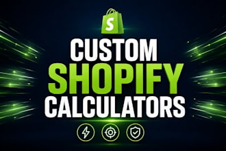 build a custom shopify calculator or product configurator