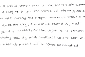 neatly handwrite notes and assignments