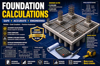 do footing and foundation structural calculations for  safe building design
