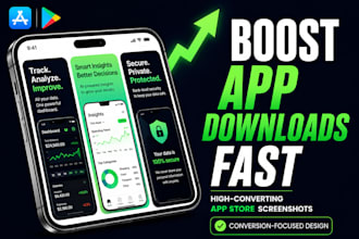 design high converting app store screenshots for ios and android play store