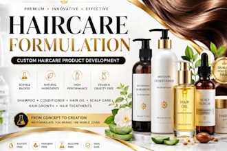 create custom shampoo, conditioner, and hair treatment formulas