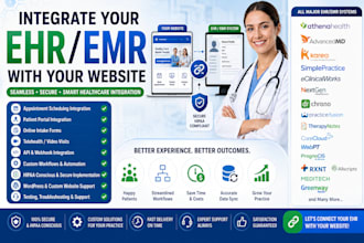 integrate your ehr, emr, or practice management software with your website