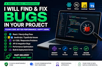 fix frontend bugs in react nextjs javascript and typescript