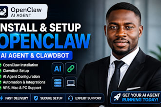 install openclaw ai agent, setup clawdbot, openclaw automation on vps or pc