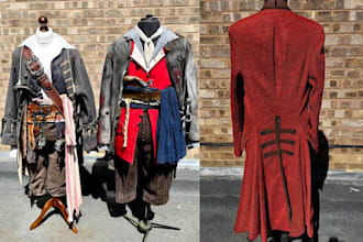 sew costume cosplay custom anime cloth commission fabric cloth fashion designer