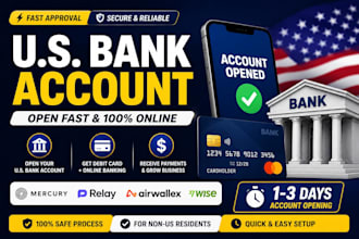 do USA llc bank account creation with mercury, wise, and stripe for any country