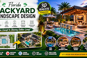 design florida backyard, landscape, hardscape, pool, patio pergola plans