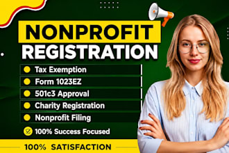 do nonprofit registration, obtain 501c3 tax exempt, reinstate revoked 501c3, ein