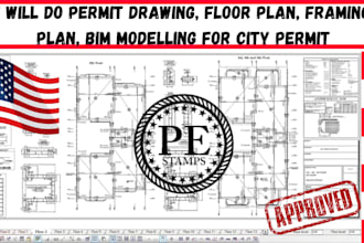 do permit ready architectural, structural, and mep drawings for city permit