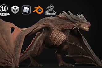 do 3d rigging and animation for animal creature monster alien and dragon model