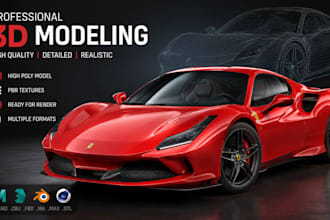 do 3d car modelling 3d car design 3d car model vehicle design for 3d printing