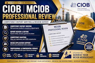 write and review your ciob mciob competency report and professional revie