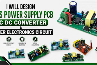 design smps power supply pcb ac dc converter and power electronics circuit