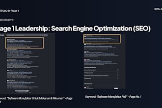 do complete b2b SEO optimization to rank on page 1