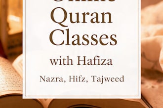 teach you quran with tajweed and be your online quran tutor