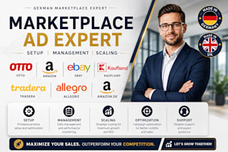 manage your marketplace ads on otto, kaufland, ebay, amazon
