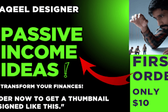 design viral youtube finance thumbnail in 24h