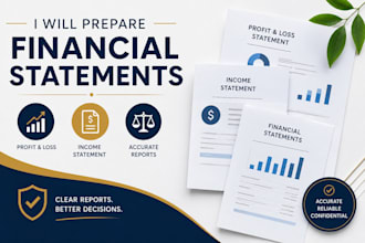 prepare financial statements, profit and loss, income statement