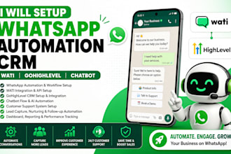 install whatsapp automation crm wati gohighlevel chatbot api ai customer support