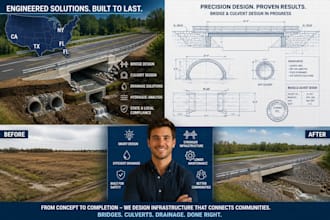 create professional culvert and bridge engineering plans