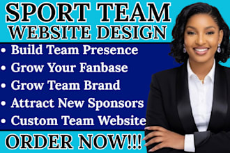 sports team website football club website basket ball team website sport website