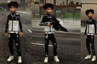 add clothes, shoes, hats and custom chains on your fivem ped