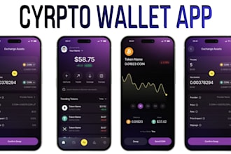 build responsive wallet app, crypto wallet app, exchange app