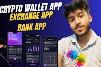 crypto wallet app, fintech app, wallet app, bank app, crypto wallet app