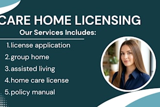 care home licensing application, assisted living, group home, registration