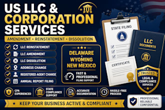 do US llc or corp reinstatement, amendment , dissolution