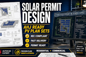 do solar permit design, solar pv plans and permit drawings